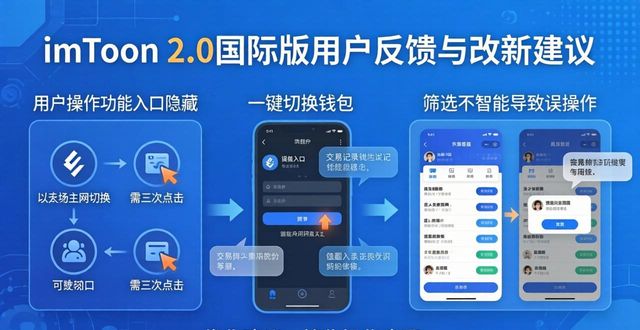 imToken 2.0国际版用户真实反馈与改进建议